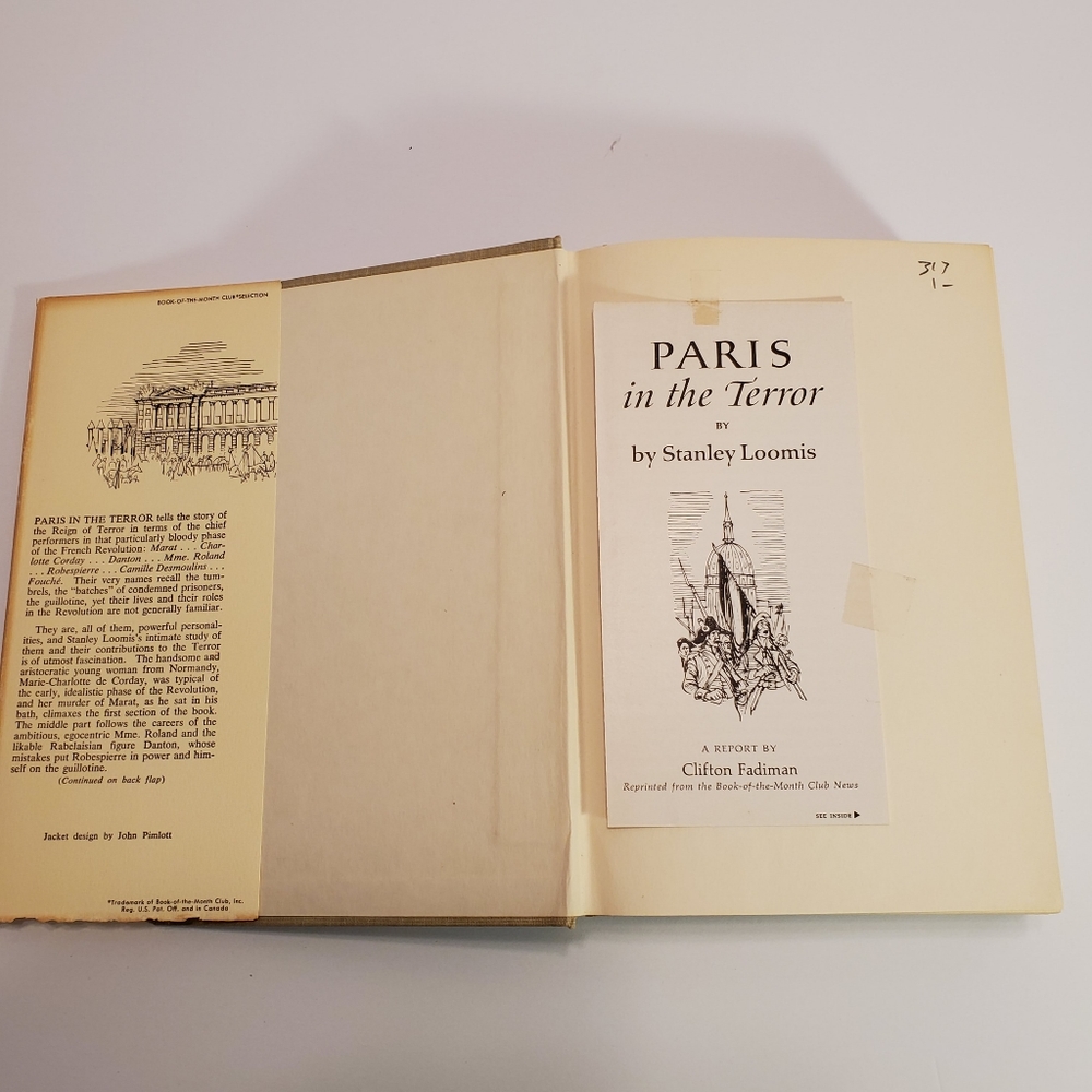 Paris in the Terror Hardcover Book Author: Stanley Loomis - Picture 5 of 7